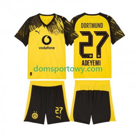 Koszulka Borussia Dortmund Karim Adeyemi 27 Dziecięcy Domowe Koszulki Piłkarskie 2025-2026 Krótki Rękaw